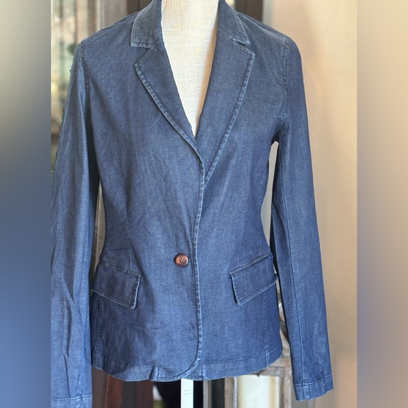 Sundance Denim Jacket Blazer. Women Sz-6 NWT | Blue | Classic | Timeless. - Picture 5 of 15